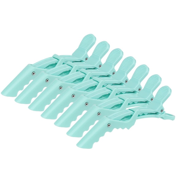 Neutral Double-Hinged Hair Clips Pack Of 7 For Women Perfect For Styling And Salon Use