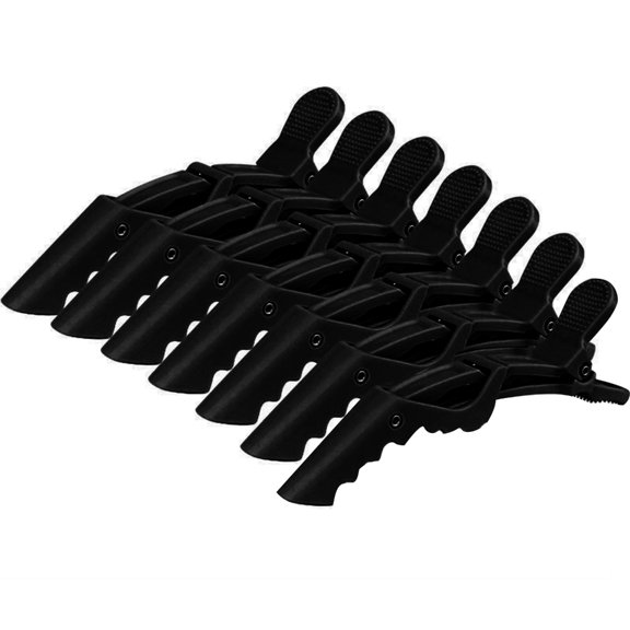 Neutral Double-Hinged Hair Clips Pack of 7 for Women Perfect for Styling and Salon Use Hairdresser Tools