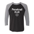 thumbnail image 1 of Neutral Evil Unisex 3/4 Sleeve Baseball Raglan Tee, 1 of 3