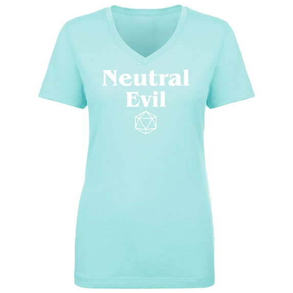 Neutral Evil Womens V-Neck T-Shirt