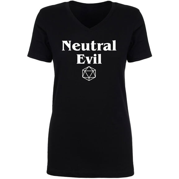 Neutral Evil Womens V-Neck T-Shirt