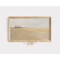 Screen Scaver Abstract Neutral Field Wall Art, Abstract Minimal Simple Country Landscape ...