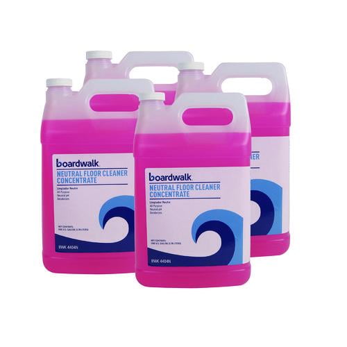 Neutral Floor Cleaner Concentrate, Lemon Scent, 1 Gal Bottle, 4/carton | Bundle of 2