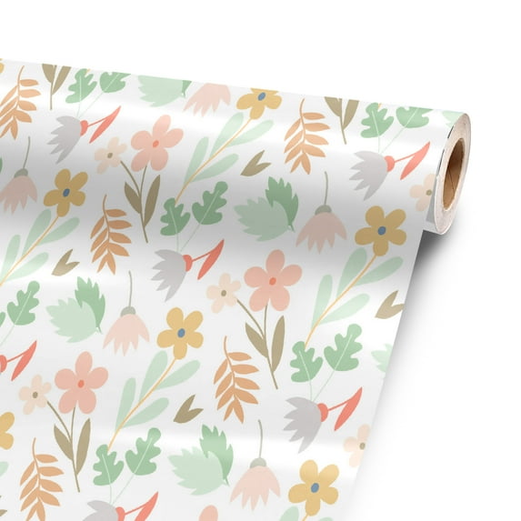 Neutral Flowers 72” x 52” Vinyl Wrap Sheet for large or custom items | 3M wrap DIY to custom gear of all types and sizes, including vehicles, boats, appliances, furniture, atv’s, golf