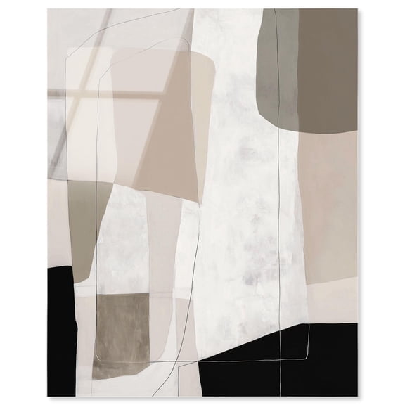 Neutral Forms II Acrylic Modern Wall Decor by Art Remedy, Ready to Hang, 16 x 20