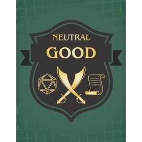 Neutral Good: RPG Themed Mapping and Notes Book - Dark Green Theme (Paperback)