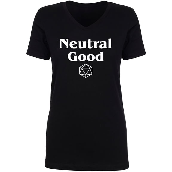 Neutral Good Womens V-Neck T-Shirt