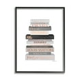 thumbnail image 1 of Neutral Grey and Rose Gold Fashion Bookstack Framed Texturized Art, 1 of 8