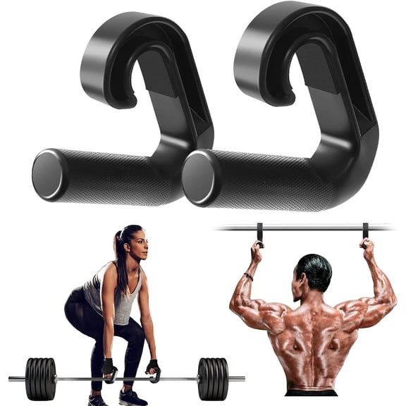 Neutral Grip Pull Up Handles - Heavy Duty Multi-Purpose Handles for Pull Ups & Deadlifts - Ergonomic Workout Handles & Exercise Machine Attachments with Premium Grips