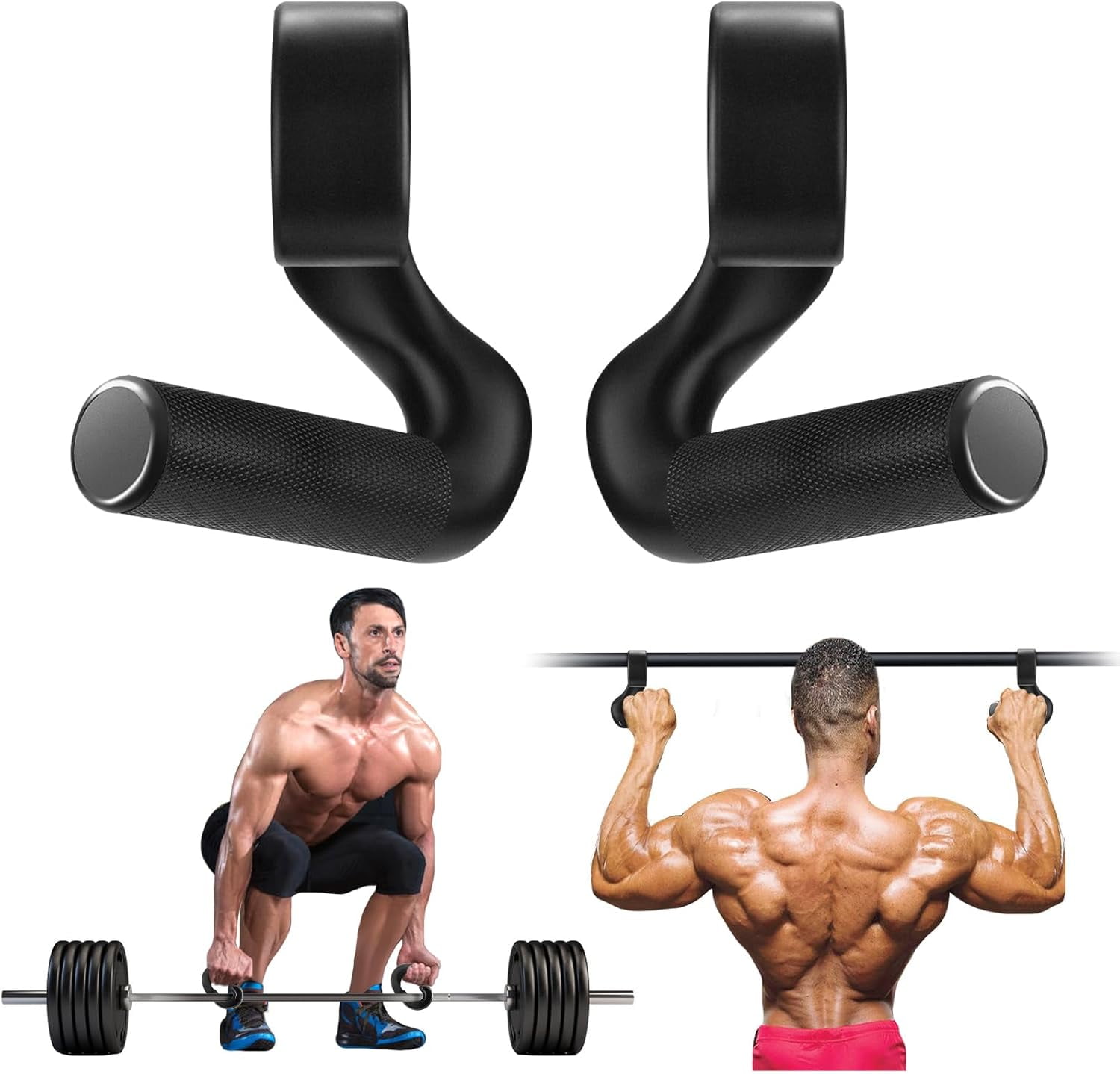 Resistance Band Handles With Aluminum Grip - Loop Band Attachments For Cable Exercises
