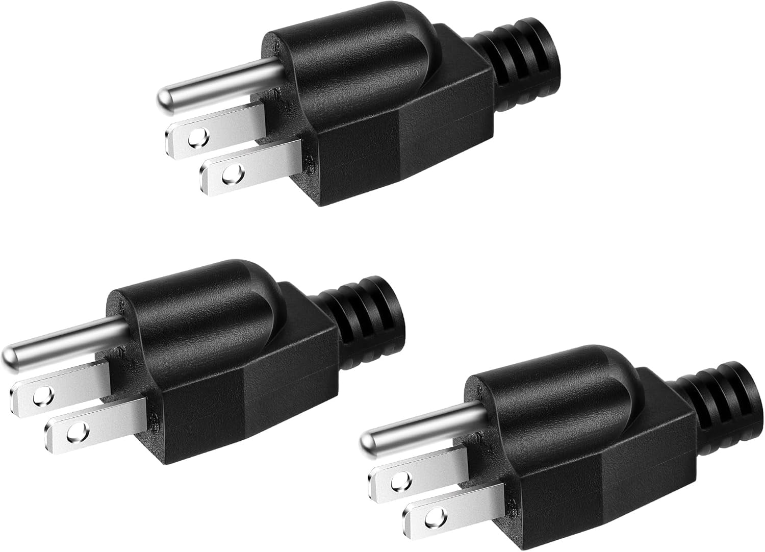 Neutral Ground Bonding Plug for Portable Inverter Generator, Grounding Plug Surge Protector Generator with Floating Neutral on RV, Motorhome, Camper for Open Ground Error(Black, 3 Pack)