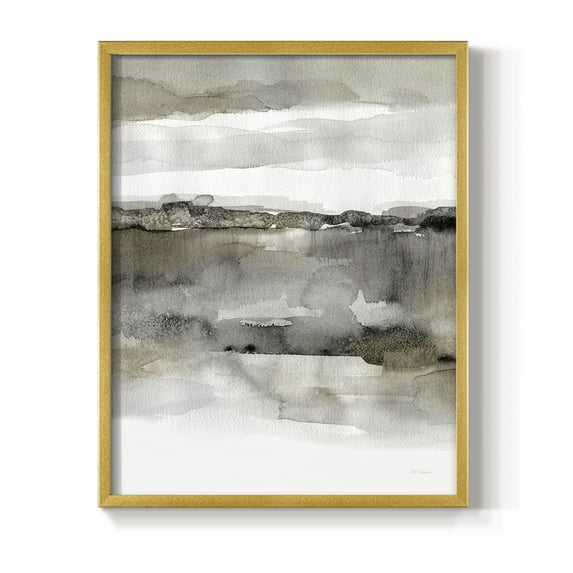 Neutral Harmony in Gold Solid Wood 8 x 10 Framed Print