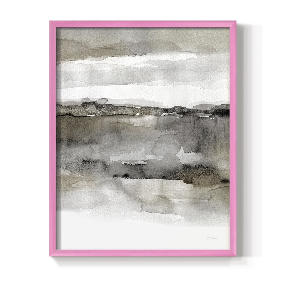Neutral Harmony in Pink Solid Wood 8 x 10 Framed Print