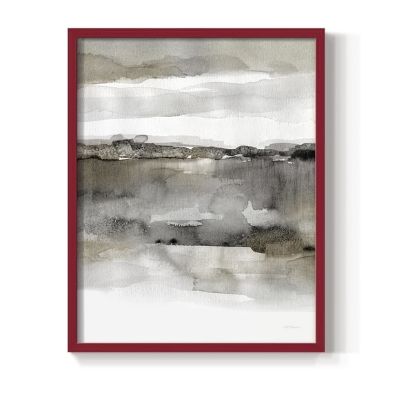 Neutral Harmony in Red Solid Wood 8 x 10 Framed Print