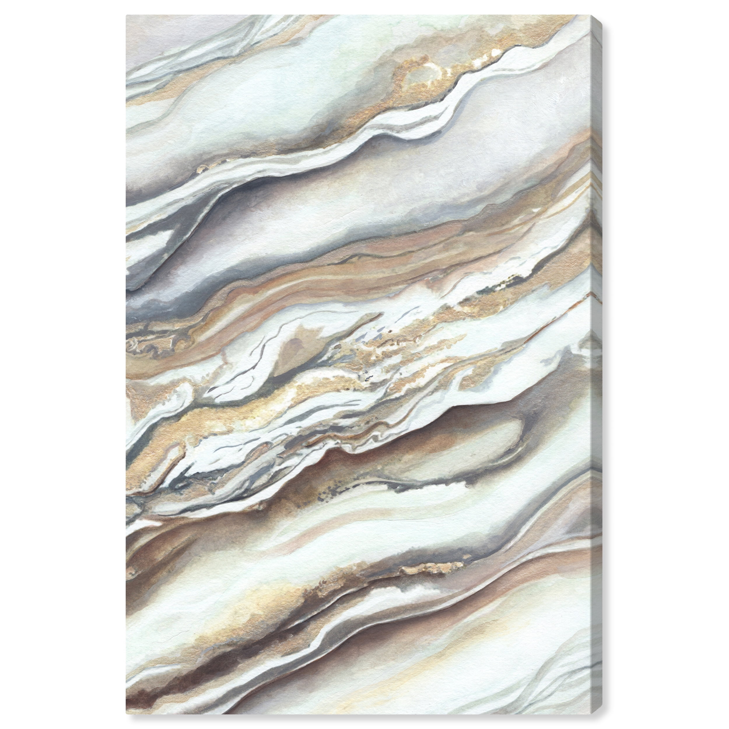 Neutral Abstract Boho Canvas Wall Art, 20" x 30"