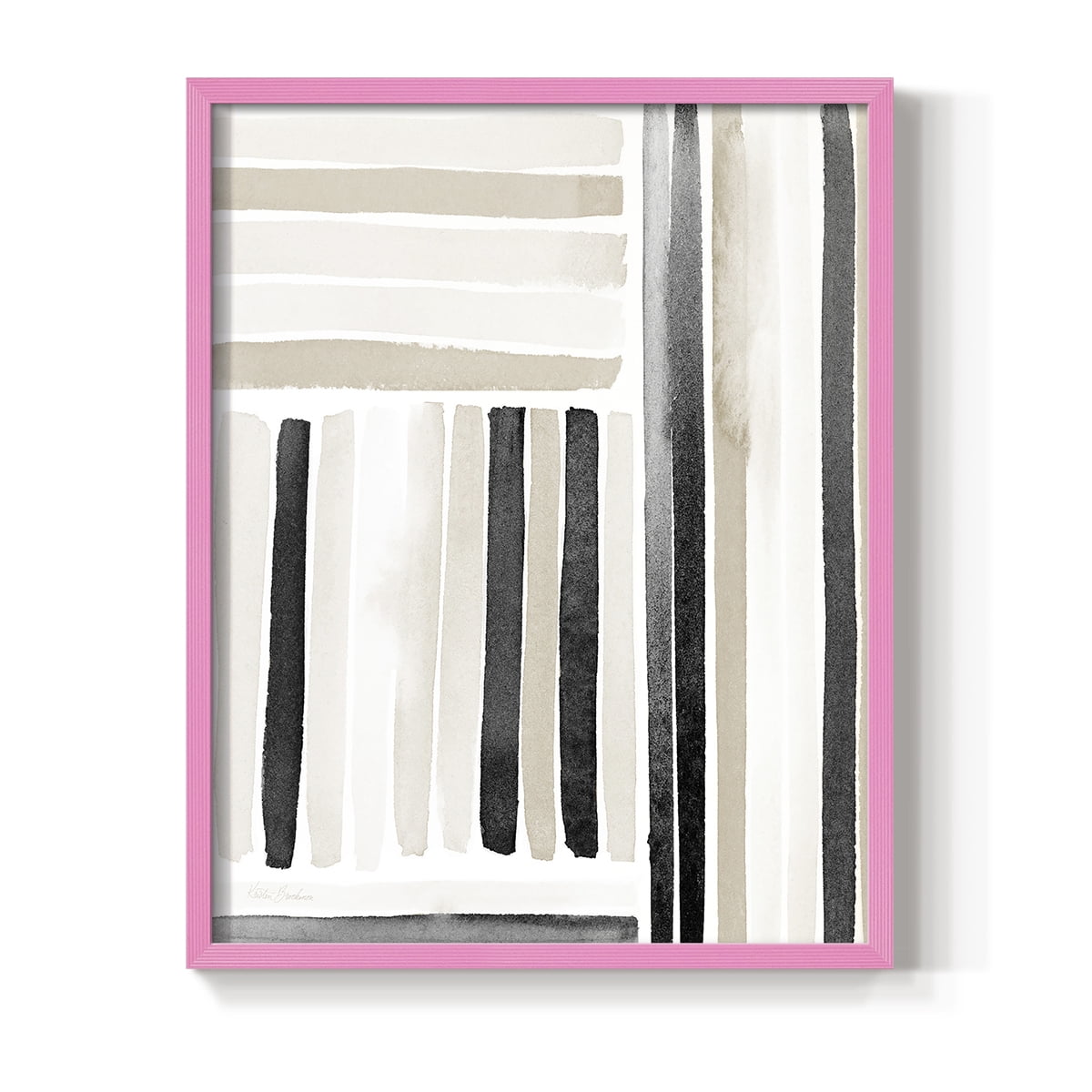 Neutral Lines I in Pink Solid Wood 8 x 10 Framed Print