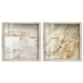 thumbnail image 1 of Neutral Luxe Harmony Set Shadowbox Boho Wall Decor by Art Remedy, Blonde Frame, 12 x 12, 1 of 6