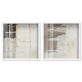 thumbnail image 1 of Neutral Luxe Harmony Set Shadowbox Boho Wall Decor by Art Remedy, White Frame, 30 x 30, 1 of 6