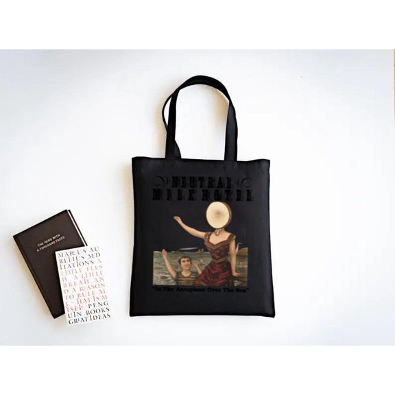 Neutral Milk Hotel Music Indie Rock Aeroplane Over Sea Jeff Tote Bag Unisex