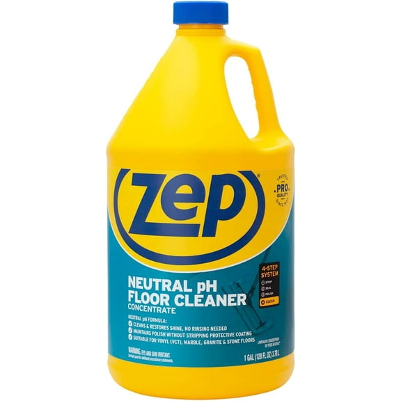 Neutral PH Industrial Floor Cleaner - 1 Gallon - ZUNEUT128 - Concentrated Pro Trusted All-Purpose Floor Cleaner