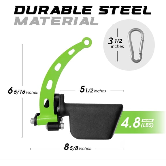 Neutral Paddle Grip LAT Pull Down Bar, Range of Motion Spreader Handle Cable Attachments