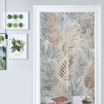 thumbnail image 1 of Neutral Palm Leaf Pattern Door Curtain Nordic Living Room DoorCurtain Porch Partition Curtain Kitchen Rative Half Curtain, 1 of 4