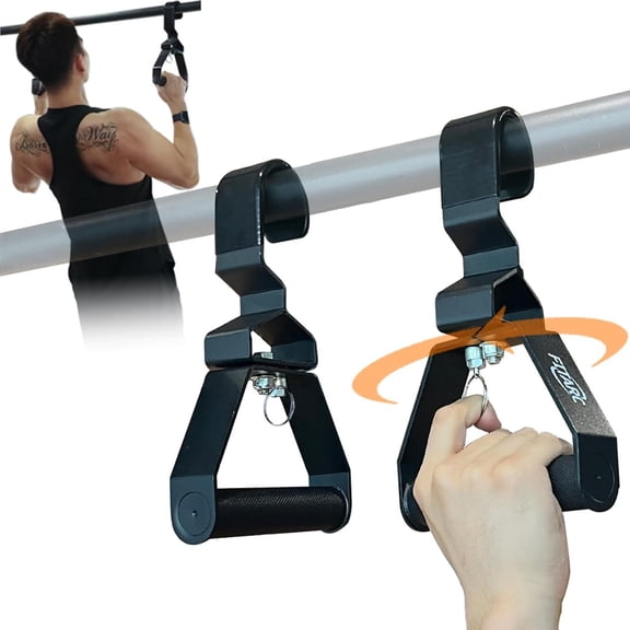 Neutral  Pull Up Handles, Wrist  Elbow Friendly, 12 Angle Adjustable Lat Pulldown Handle Rowing Grips, 2 count,