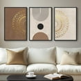 thumbnail image 1 of Neutral Singg Wall Art for Living Room, 3 Piece Modern Canvas Prints Paintings Artwork for Walls-Tan Beige Brown Minimalist Pictures for Living Room Hallway Bedroom Wall Decor, 1 of 6