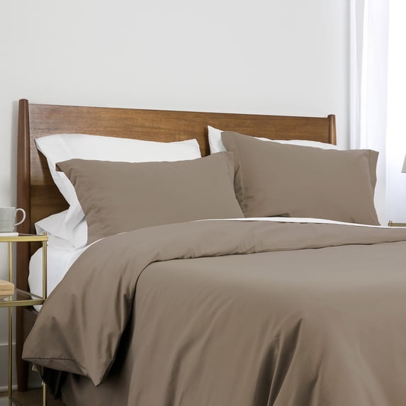 Neutral Solid Color 3-Piece Duvet Cover Set by Southshore Fine Linens
