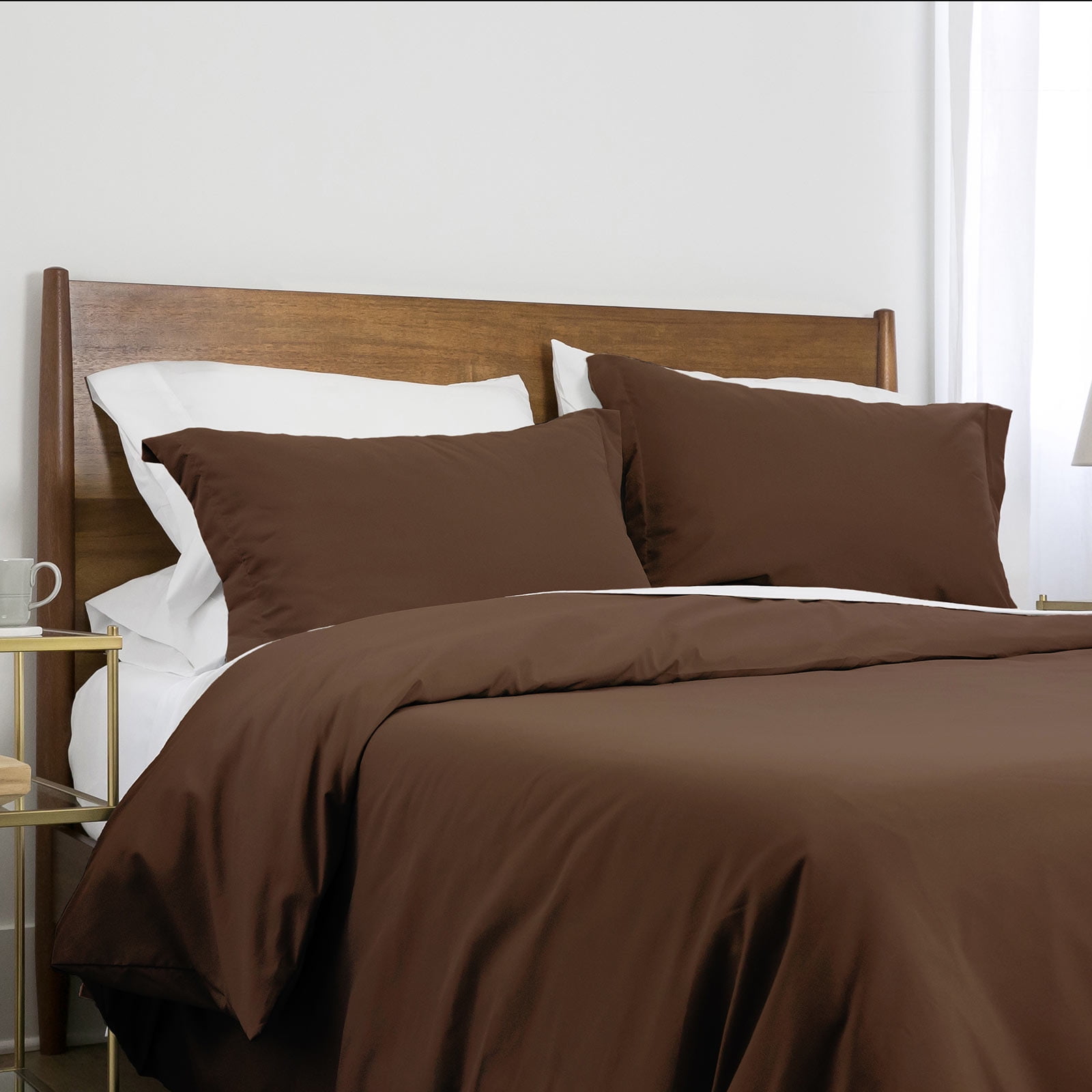 Neutral Solid Color 3-Piece Duvet Cover Set by Southshore Fine Linens