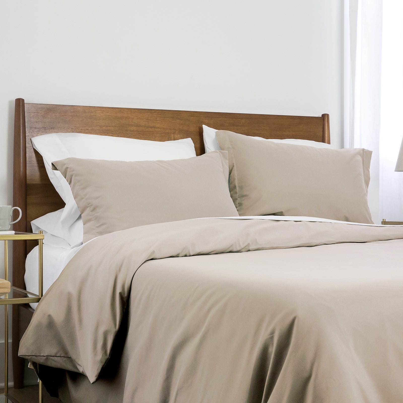 Neutral Solid Color 3-Piece Duvet Cover Set by Southshore Fine Linens