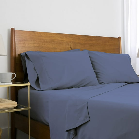 Neutral Solid Color Brushed Microfiber Deep Pocket Sheet Set