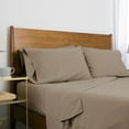 thumbnail image 1 of Neutral Solid Color Brushed Microfiber Deep Pocket Sheet Set, 1 of 2