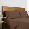 thumbnail image 1 of Neutral Solid Color Brushed Microfiber Deep Pocket Sheet Set, 1 of 3