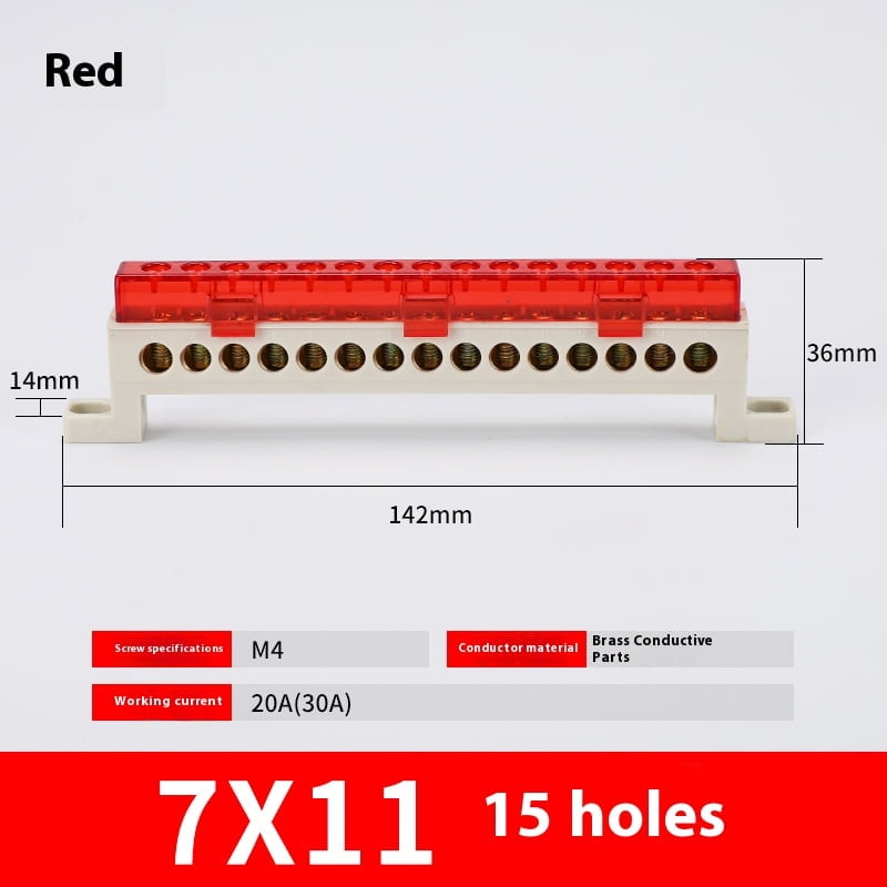Neutral Terminal Distribution Box Terminal Dust-Proof Grounding Copper ...