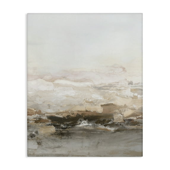 Stupell Industries Neutral Toned Abstract Horizon Canvas Wall Art, design by Hazel J., 30 x 24