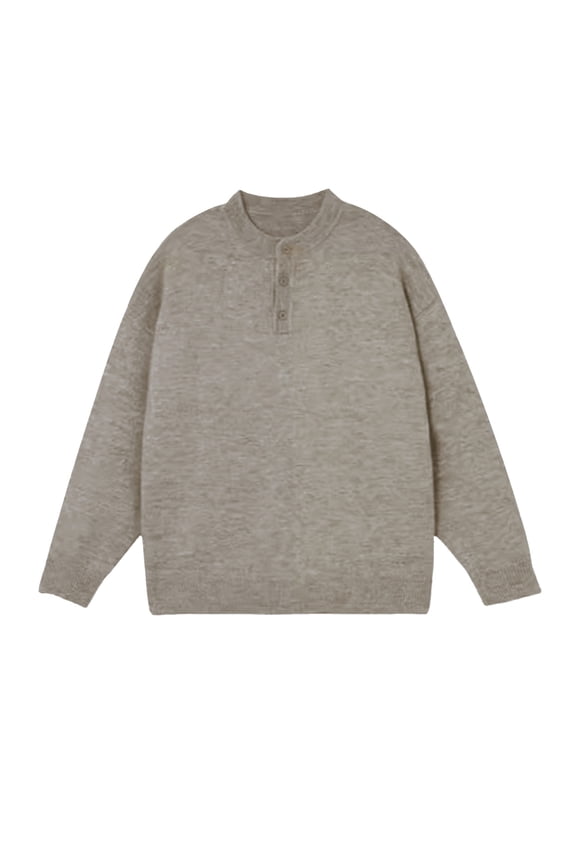 Neutral Wind PO LO Collar Sweater Men Winter Machine Washable Black Wool Sweater Lazy Senior Bottoming Knitwear