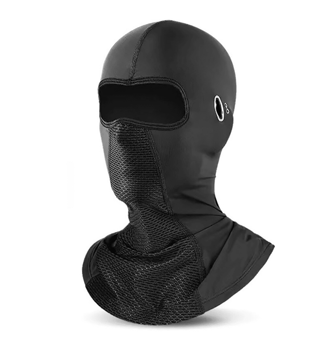 Neutral adult men's balaclava hat, travel head ice respirator, sunscreen, head protection, UV resistant, black