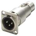 thumbnail image 1 of Neutrik NA3MDF XLR "D" Series 3-Pin Male to Female Adapter, 1 of 2