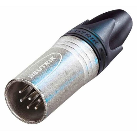 Neutrik NC6MXX 6-Pole XLR Cable Connector Male with Nickel Housing and Silver Contacts