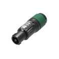 thumbnail image 1 of Neutrik NL4FXX-W-L 10 - 16 mm XX Series 4 Pole Chuck Speaker Connector, Green - Large, 1 of 2