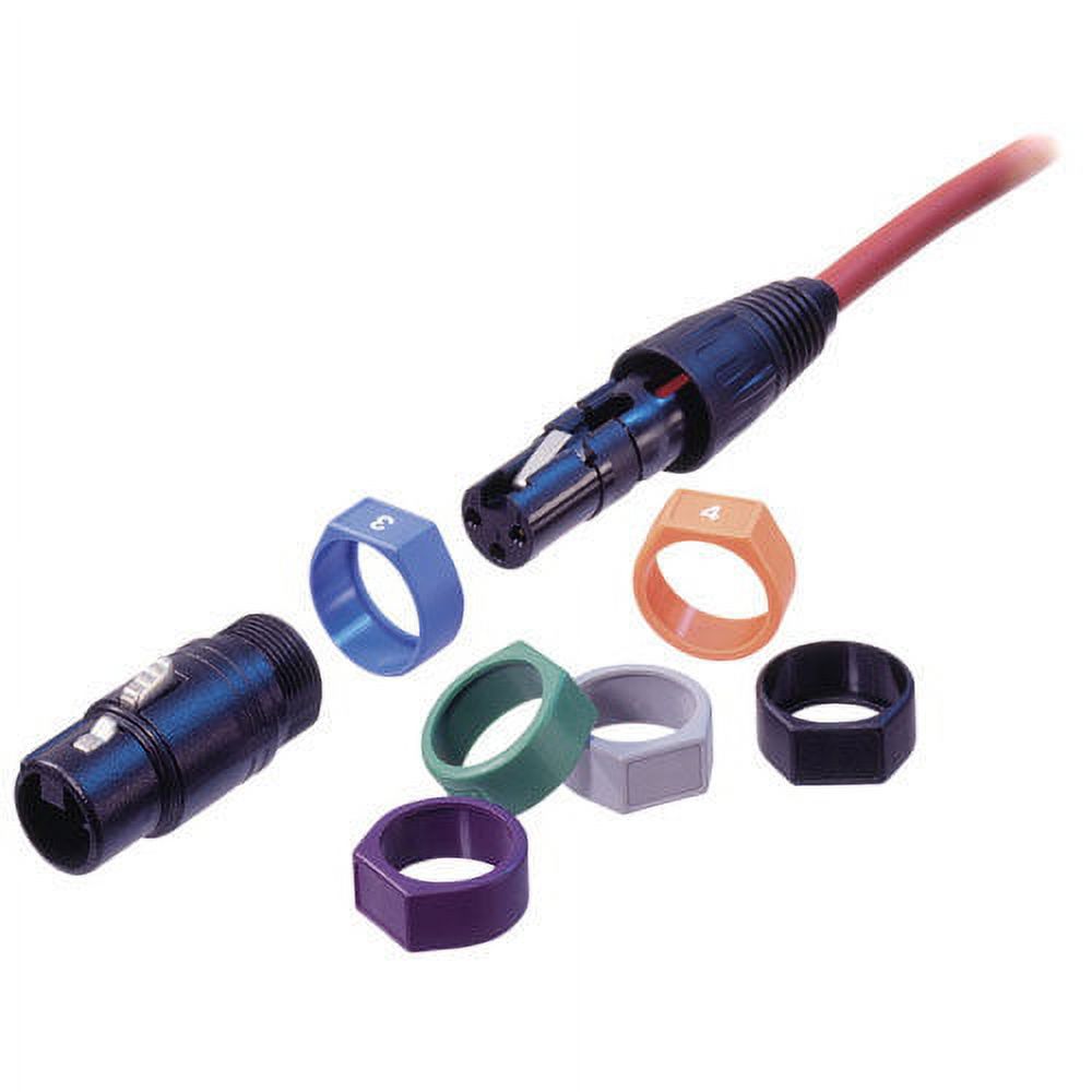 Neutrik XCR-0 X Series Color Coding Ring with Label Block Black ...