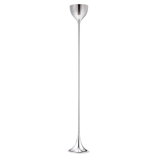 Neutrino Elongated Chrome Minimalist Floor Lamp