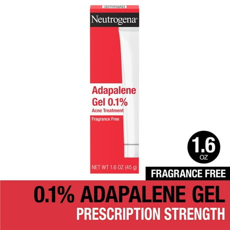 Neutrogena 0.1% Adapalene Gel Acne Treatment, Topical Retinoid, 1.6 oz