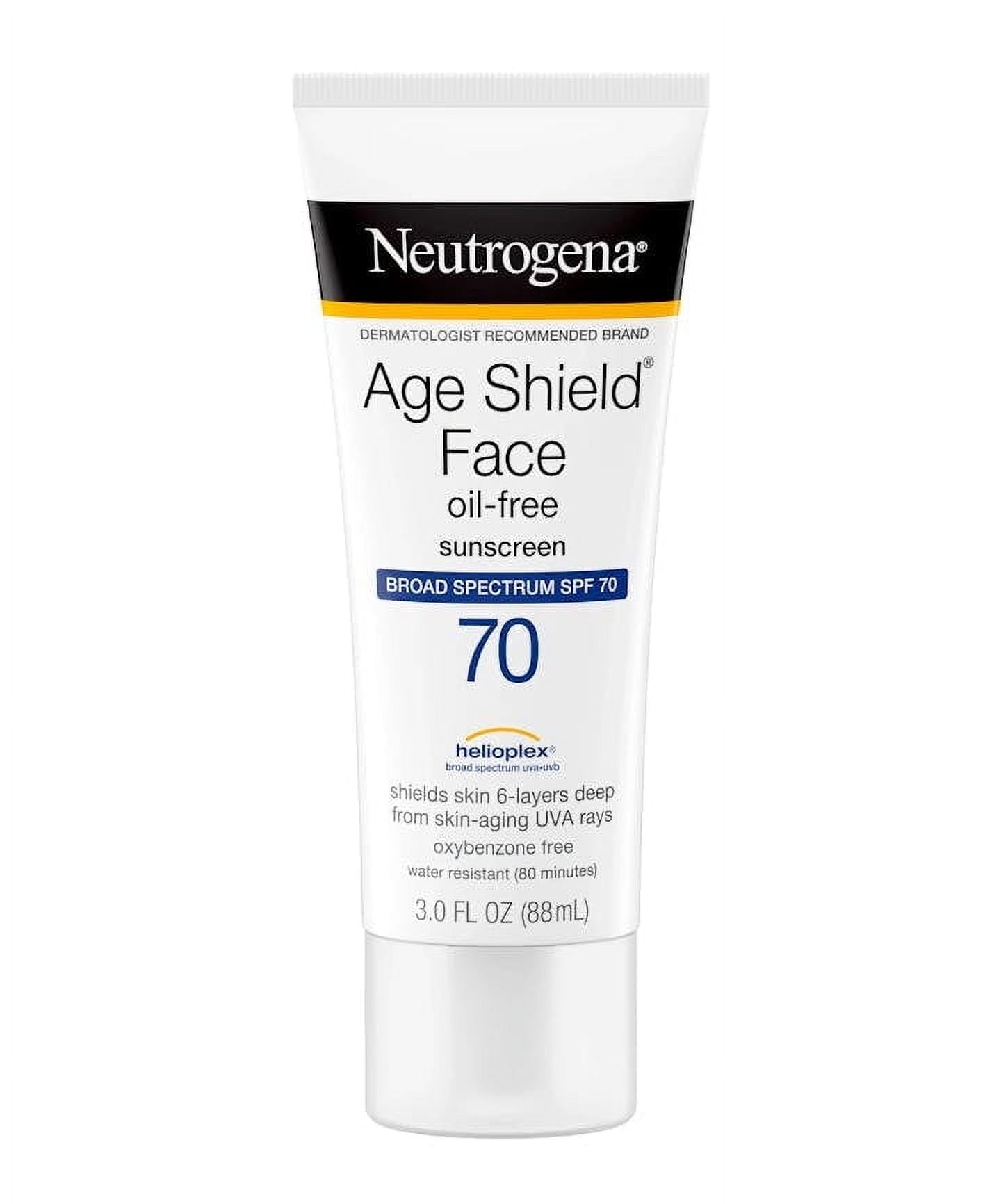 Neutrogena Age Shield Face Lotion Sunscreen Broad Spectrum SPF 70 - 3 Oz