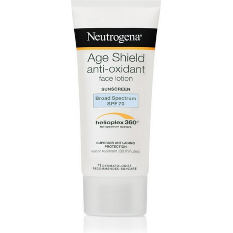 Neutrogena Age Shield Face Sunscreen SPF 70 3 oz (Pack of 2