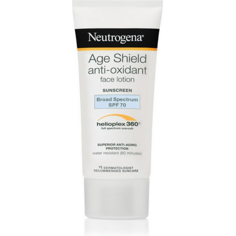 Neutrogena Age Shield Face Sunscreen SPF 70 3 oz (Pack of 3