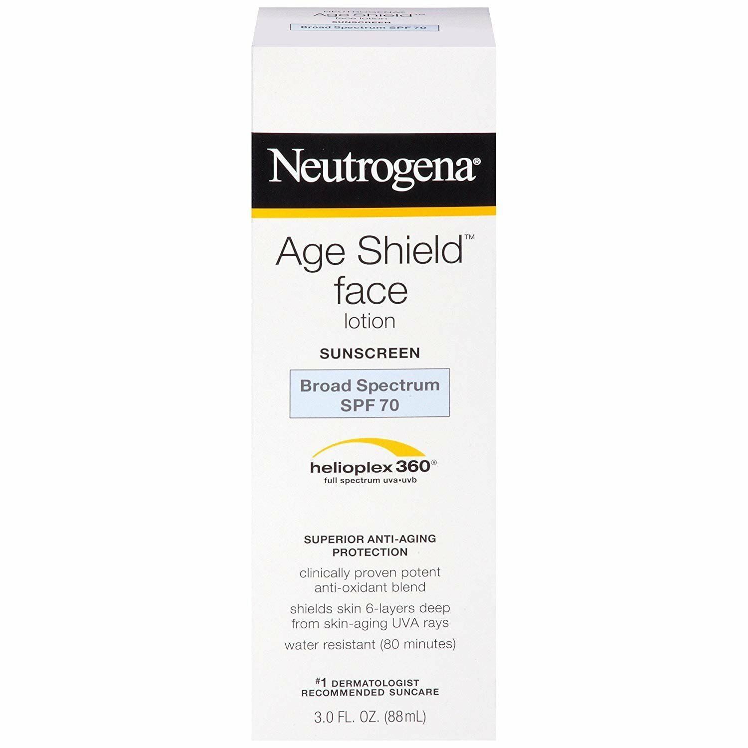 Neutrogena Age Shield Face Sunscreen w/ Oxybenzone Oil Free, 3oz, 2-Pack