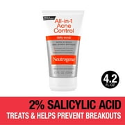 Neutrogena All-In-1 Acne Control Face Scrub, 2% Salicylic Acid, 4.2 oz