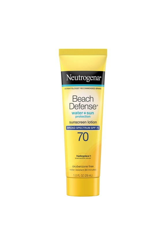 Beach Defense Body Sunscreen Lotion with SPF 70, 1 oz